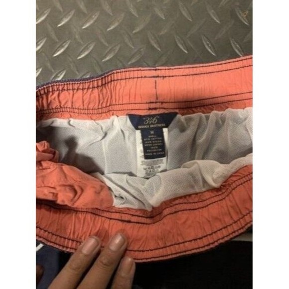Brooks Brothers 346 Swim Trunks Mens MED Plaid Mesh Lined 5'' Inseam, EUC VTG - Picture 3 of 3